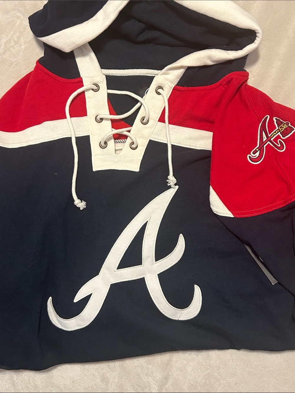 NEW ‘47 Brand Atlanta Braves Superior Lacer Hoodie XXL